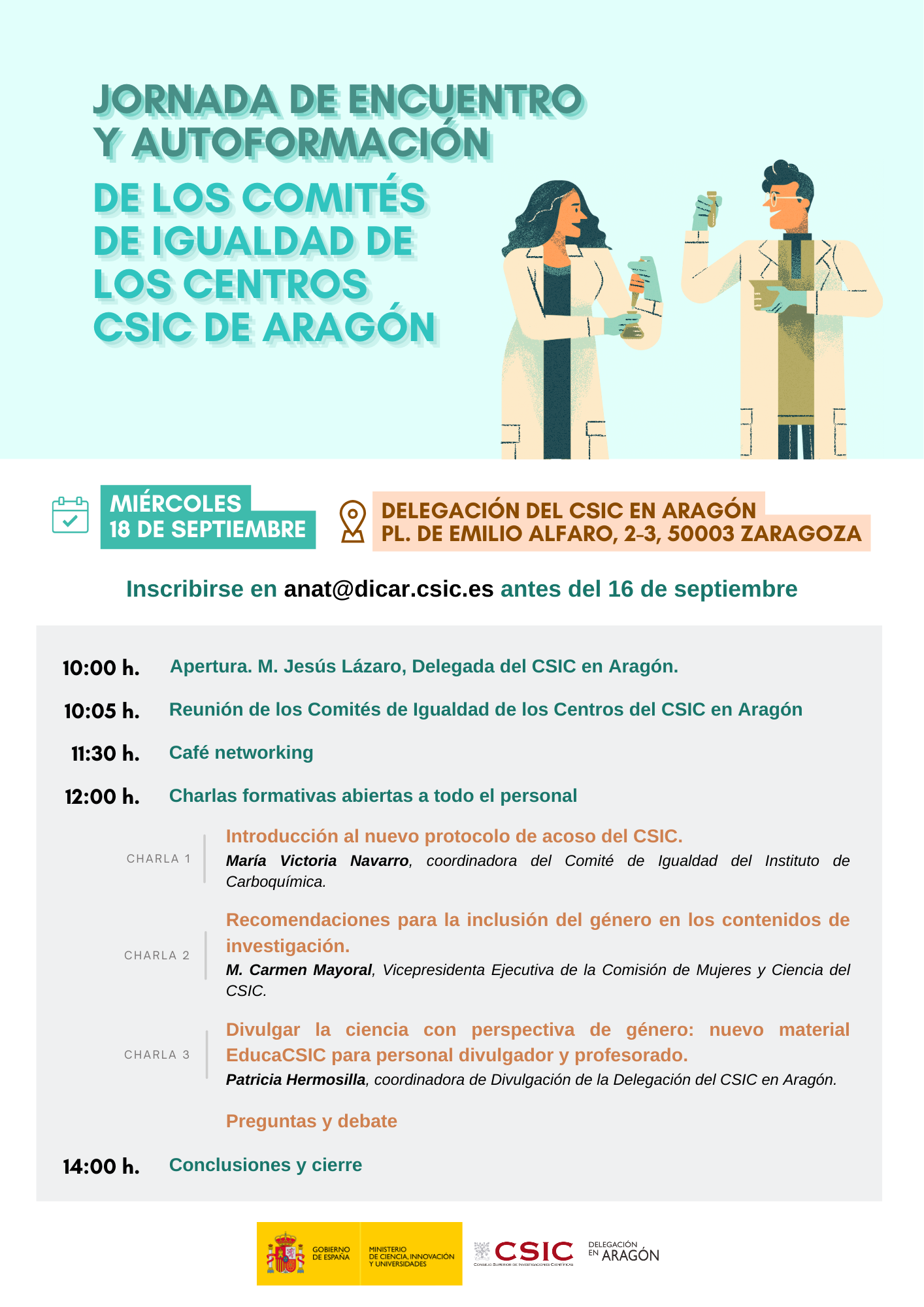 Cartel jornada comités igualdad